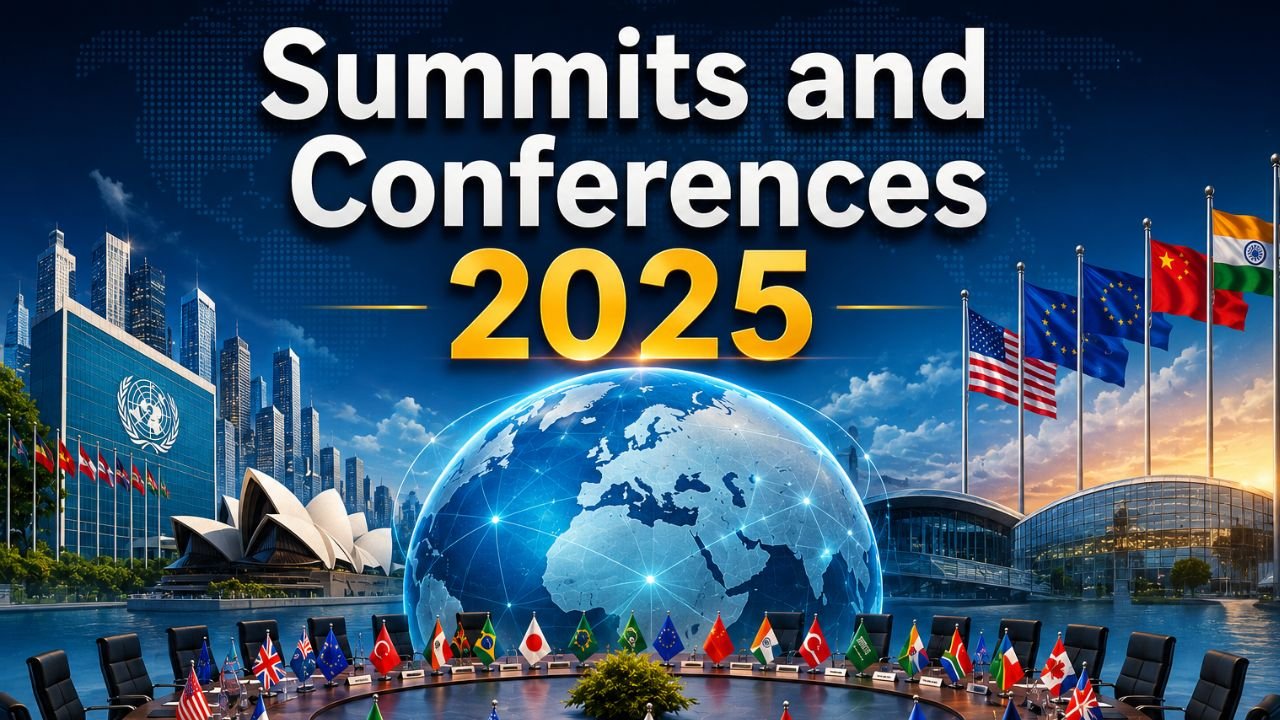 Summits and Conferences 2025: Complete Current Affairs for Competitive Exams