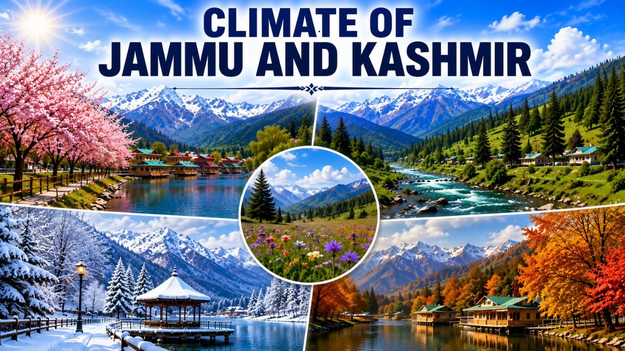 Climate of Jammu and Kashmir: Notes and Important MCQ’s for all JKSSB Exams