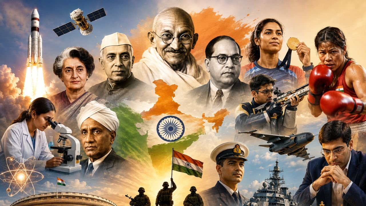 First in India Static GK (2026): Complete List of First Indians (Male & Female) for All Competitive Exams