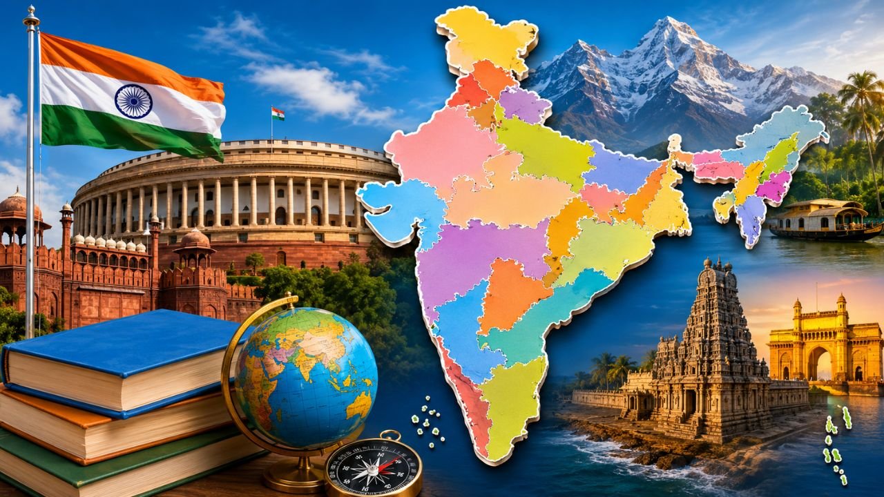 Indian States and Capitals Static GK (2026): Complete List of States, Capitals & Official Languages for all Competitive Exams