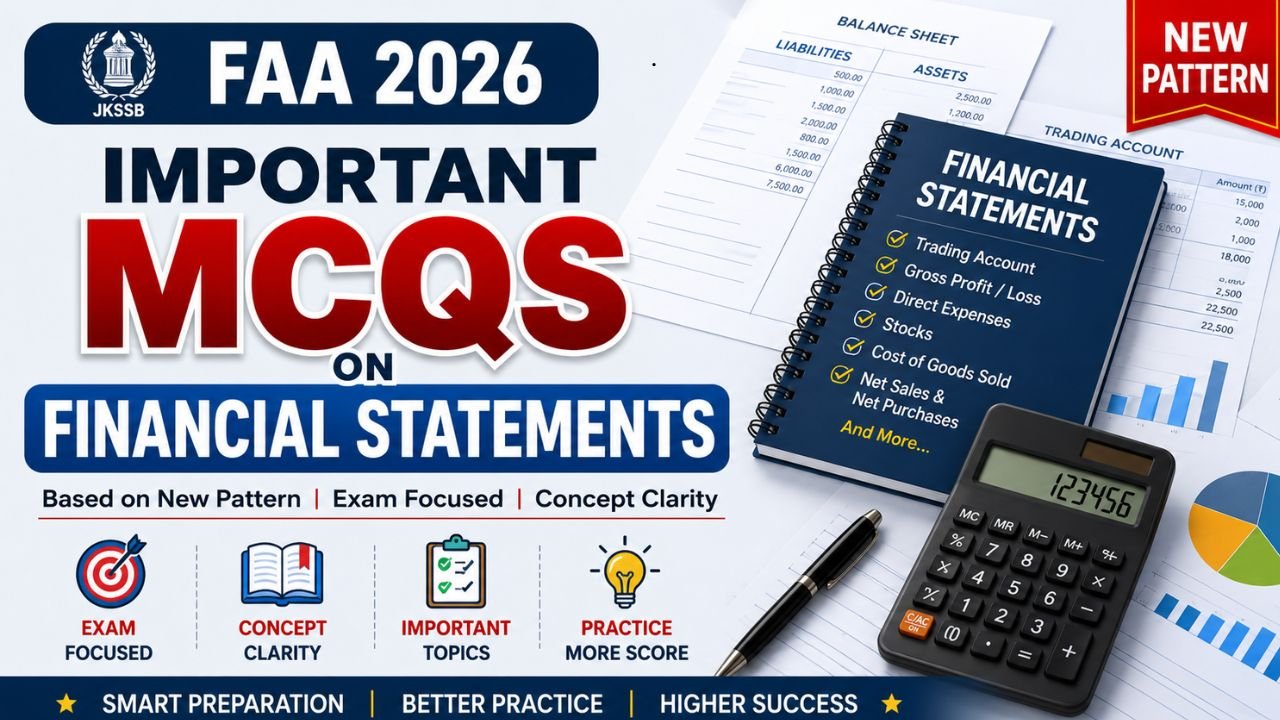 Important MCQs on Financial Statements for FAA 2026