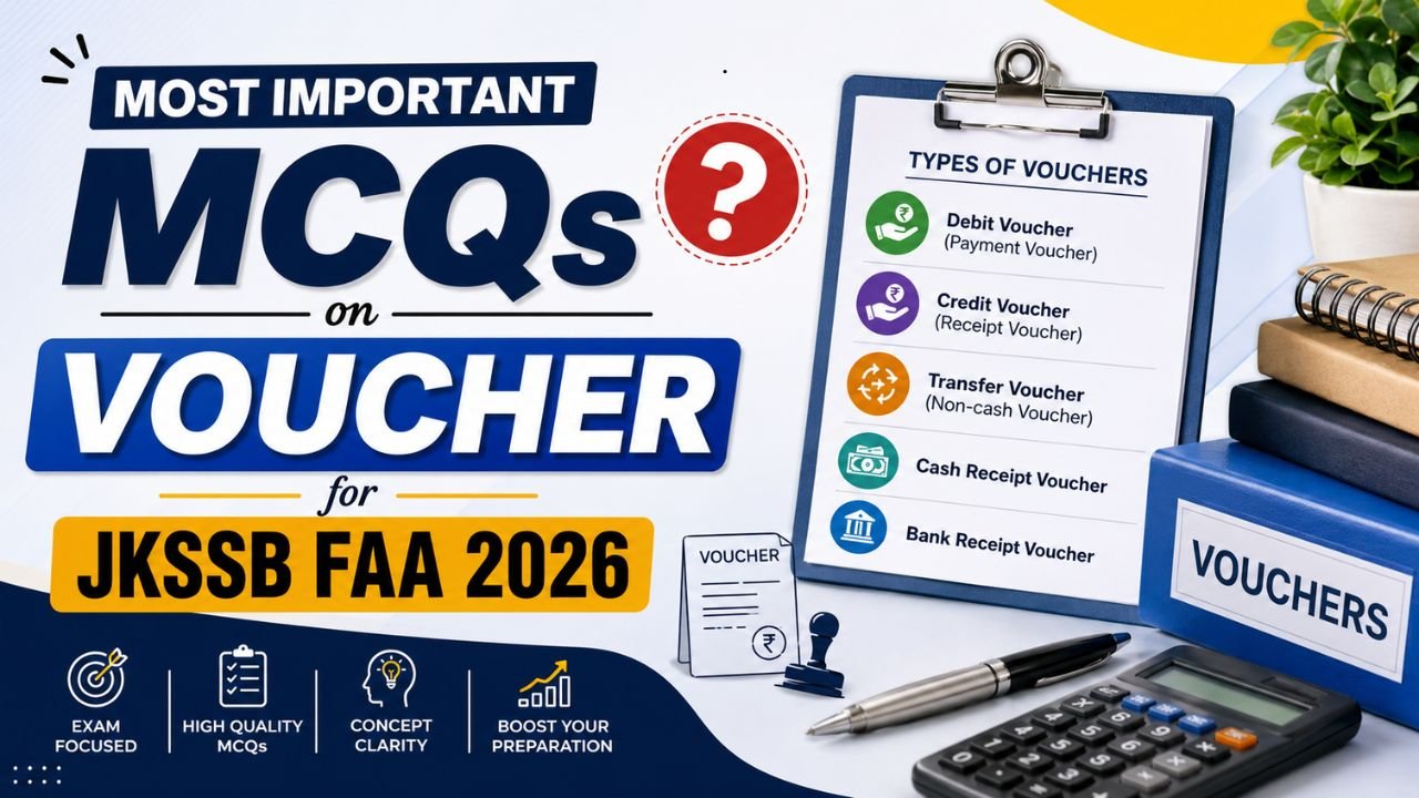 Important MCQs on Vouchers in Accountancy for FAA 2026