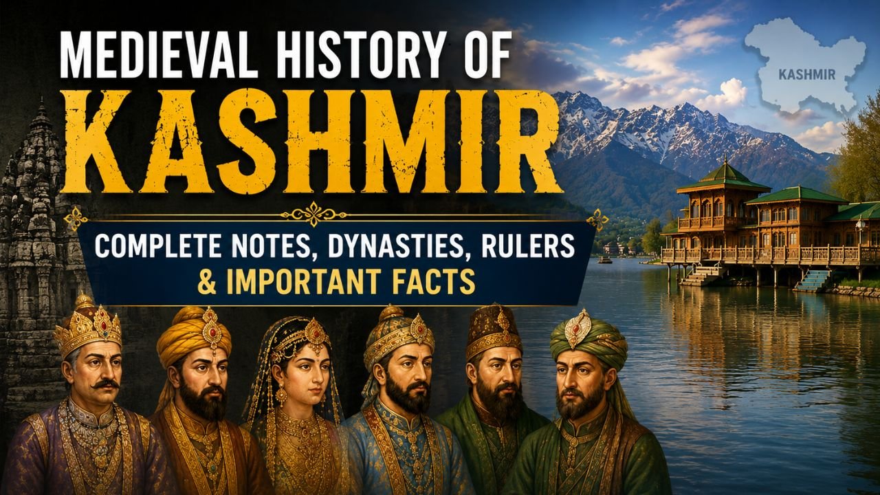 Medieval History of Kashmir for all JKSSB and JKPSC Exams